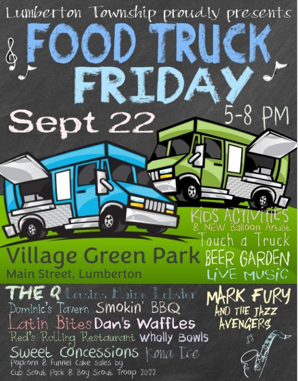 Food Truck Friday September 22 2023 Lumberton Township